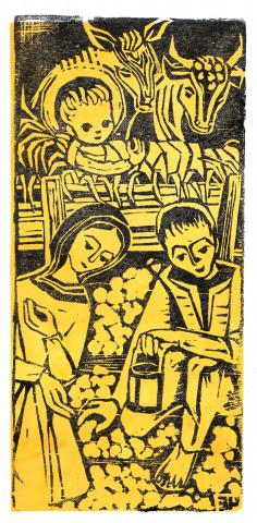 Weihnachtskarte aus den 70-er Jahren