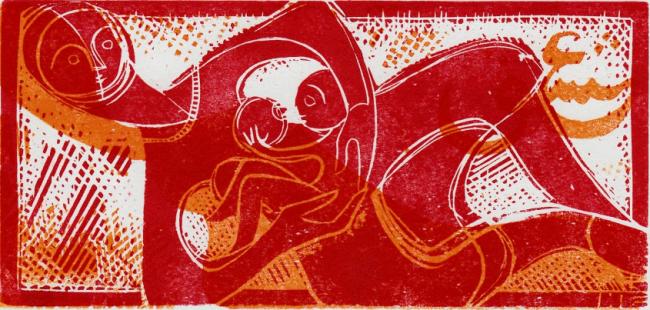 Weihnachtsholzschnitt 1999